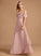 Fabric Floor-Length Length V-neck Silhouette Embellishment Neckline A-Line Ruffle Tiana Bridesmaid Dresses