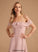 Off-the-Shoulder Floor-Length Neckline Ruffle Embellishment Fabric Length A-Line Silhouette Ryleigh Sleeveless V-Neck Bridesmaid Dresses