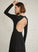 Blends Ingrid Round Cotton Sexy Long Neck Midi Sleeves Club Dresses A-line Dresses