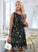 Elegant Club Dresses Dresses Round Long Tulle Aliza A-line Mini Neck Sleeves