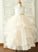 - Neck Ball-Gown/Princess Flower Girl Dresses Tulle/Lace Girl Scoop Dress Sleeveless Floor-length Flower Marlene