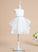 - Dress Beading Knee-length Girl Sleeveless Flower Flower Girl Dresses Tulle Square A-Line With Neckline Amari