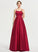 Square Floor-Length Neckline Straps&Sleeves Silhouette Satin A-Line Fabric Length Maliyah V-Neck Sleeveless Bridesmaid Dresses