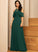 Scoop Neckline A-Line Fabric Silhouette Floor-Length ColdShoulder Straps&Sleeves Length Yaretzi A-Line/Princess Spaghetti Staps Bridesmaid Dresses