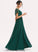 Length SplitFront Neckline Floor-Length A-Line Fabric Silhouette Lace Embellishment V-neck Teresa A-Line/Princess Bridesmaid Dresses