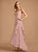 Fabric Trumpet/Mermaid Silhouette V-neck Neckline Embellishment Ruffle Length Asymmetrical Asia A-Line/Princess Sleeveless Bridesmaid Dresses