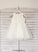 - Flower Girl Dresses Satin/Tulle With Lace Neck Sleeveless Knee-length Dress Girl Scoop A-Line Flower Haylie