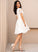 Straps&Sleeves Silhouette Lace Knee-Length Length Fabric Neckline A-Line V-neck Quintina Bridesmaid Dresses