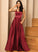 Silhouette Floor-Length V-neck Straps&Sleeves Neckline Length Satin Fabric A-Line Jolie Floor Length Short Sleeves Bridesmaid Dresses