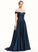 Prom Dresses Off-the-Shoulder With Train Ruth Ball-Gown/Princess Pleated Satin Sweep