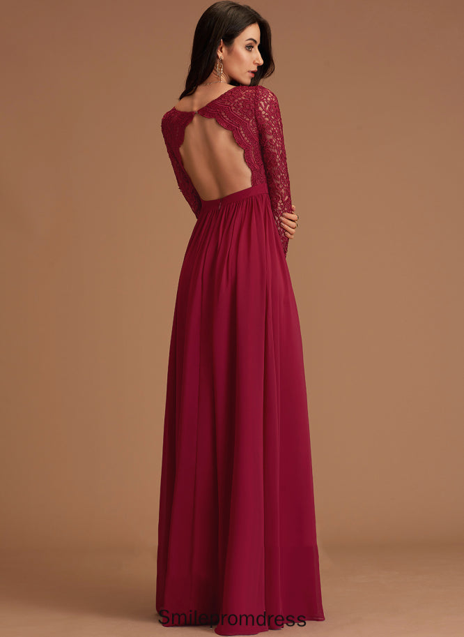 Neckline V-neck Straps&Sleeves Silhouette Fabric Floor-Length Length A-Line Casey Velvet Trumpet/Mermaid Sleeveless Bridesmaid Dresses