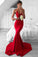 2021 Prom Dresses Mermaid Spaghetti Straps Sain With Beading