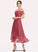 Neckline Embellishment Fabric Silhouette Off-the-Shoulder CascadingRuffles A-Line Tea-Length Length Taniyah Straps A-Line/Princess Bridesmaid Dresses