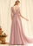 Pleated Neckline Fabric Length Silhouette V-neck Embellishment A-Line Floor-Length Chloe Floor Length Natural Waist Bridesmaid Dresses