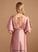 Straps Satin Asymmetrical Neckline Fabric HighNeck A-Line Silhouette Length Nayeli Bridesmaid Dresses