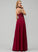 Prom Dresses A-Line Muriel Floor-Length Rhinestone Lace With Chiffon Sweetheart
