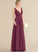 With Prom Dresses Pleated Floor-Length V-neck Chiffon Armani A-Line