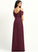 Length V-neck Fabric Neckline Floor-Length Embellishment A-Line Silhouette Ruffle Uerica Bridesmaid Dresses