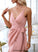 Club Dresses Sleeveless Asymmetrical Sheath Satin Elegant Dresses Izabelle V-Neck