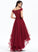 Fabric Asymmetrical Sequins A-Line Silhouette Bow(s) Beading Neckline Embellishment Off-the-Shoulder Length Madilyn Bridesmaid Dresses