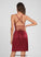 Neckline Short/Mini Bodycon Annabel Club Dresses Homecoming Satin Square Dress