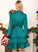 A-line Dresses Neck Caylee Club Dresses Sleeves Elegant Long Satin Sash Round Mini