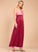 Sleeveless Zoey A-line Elegant V-Neck Satin Midi Club Dresses Dresses