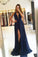 2021 Halter Chiffon Prom Dresses A Line With Applique Open Back