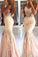 2021 New Arrival Sweetheart Mermaid Prom Dresses With Applique Tulle