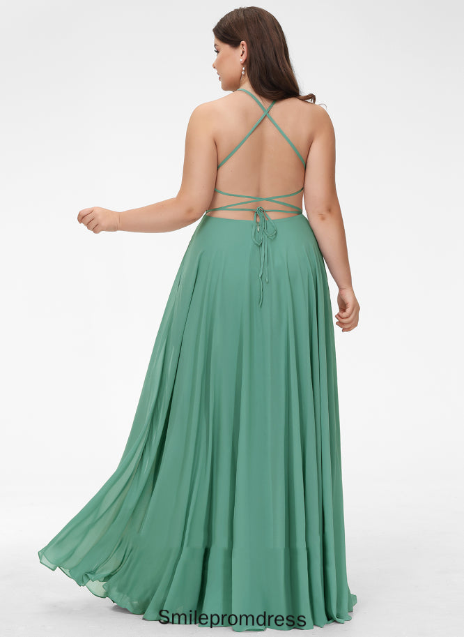 Neckline Length Fabric A-Line Floor-Length Square Silhouette Straps&Sleeves Jayden Bridesmaid Dresses