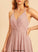 Fabric Embellishment Ruffle Neckline A-Line V-neck Floor-Length Length Silhouette Melissa Bridesmaid Dresses