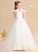 - Train Sweep Sleeveless Scoop Ball-Gown/Princess Flower(s) Tulle/Lace Flower Girl Dresses Dress Addyson Neck Flower Girl With