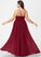 A-Line Reese Chiffon Floor-Length With Scoop Ruffle Prom Dresses