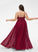 Embellishment Sequins Floor-Length Neckline V-neck Length Fabric Silhouette A-Line Maci A-Line/Princess Natural Waist Bridesmaid Dresses