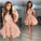A Line Above Knee Straps Lace Homecoming Dresses with Scoop Short Prom Dresses SSM838