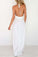 A line Chiffon V Neck Beach Wedding Dresses Backless Ivory Wedding Gowns SSM506