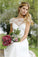 A Line Chiffon White Lace Appliques Cap Sleeve Open Back Scoop Long Wedding Dresses SSM24