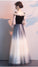 Newest Spaghetti Straps Sequin Shiny Ombre Prom Dresses With Sleeves