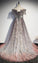 Gorgeous Long Off The Shoulder A-line Tulle Prom Dresses Cute Dresses