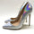 Silver Laser High Heels Fashion Party Shoes