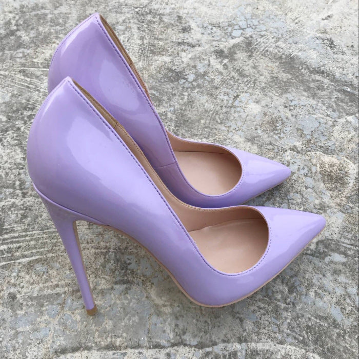 Purple high-heels Fashion Evening Party Shoes