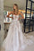 Fairy A Line Sweetheart Tulle Wedding Dresses with Appliques