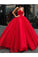 2021 Ball Gown Sweetheart Prom Dresses Organza Sweep Train