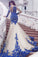 Prom Dresses Mermaid Scoop Long Sleeves Tulle With Applique