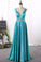 2021 New Arrival A Line Prom Dresses Straps Satin With Beading