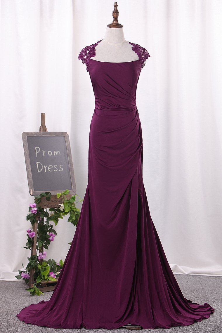 New Arrival Mother Of The Bride Dresses Mermaid Spandex With Applique