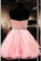 2021 Lace Short Blush Pink Strapless Sweetheart Sweet 16 Dress Homecoming Dresses H28