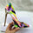 High-heels with Colorful Patterns Women Party Shoes