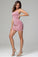 Sheath Pink Spaghetti Straps Sequins Homecoming Dress