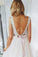 A Line Blush Pink Lace Sweetheart Backless Multi-Layered Organza Beach Wedding Gowns SSM231
